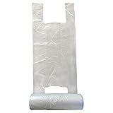 IMBALLAGGI 2000-1 Rotolo di Sacchetti di Plastica con Manici 22x50 cm – 110 Buste in ogni rotolo – Ideali come Sacchetti per Frutta e Verdura