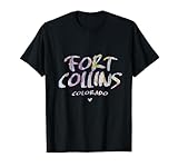 Fort Collins Colorado - Logo acquerello di Fort Collins CO Maglietta