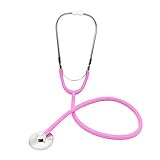 Stetoscopio Giocattolo,Giocattolo Stetoscopio per Bambini,Metal Stethoscope,Stetoscopio,Stetoscopio per Bambini,Stetoscopio Analogico,Stetoscopio per Bambini in Metallo Rosa Tokaneit