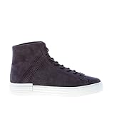 Hogan Uomo Sneaker Alta Rebel H526 in camoscio Blu Color Blu Size 40 EU (UK 6.5)