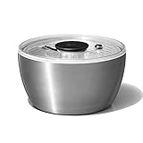 OXO Steel Centrifuga per Insalata in Acciaio Inox