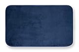 GEMITEX Tappeto MERLINO 40X70 Blu ULTRASSORBENTE, Polyester