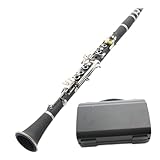 Buffet Clarinetto Sib Clarinetti In Bachelite Chiave Professionale In Alpacca Con Custodia Ance(18)