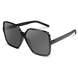 Dollger Occhiali da Sole Quadrata da Uomo Donna Oversize Occhiali Sunglasses