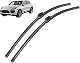 Auto Tergicristalli per-Porsche Cayenne 2007-2017 26"+26", qualità Liscio Silenzioso Perfetta vestibilità Finestrino Pulizia Efficiente Accessori