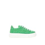 Casadei Emerald Elegance Leather Sneakers EU37/US7