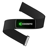 COOSPO Fascia Cardio H9Z Ricaricabile, Bluetooth 5.0/ANT+ Cardiofrequenzimetro HRM Fitness Tracker Impermeabile IP67, Compatibile con Wahoo, Zwift, Strava, Elite HRV