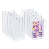 Mcbazel Lot 10 Custodia Protettiva Rigida Cornici Acriliche Magnetiche da 35PT con Protezione UV Trasparente per Carte MTG, Carte Poke Mon Tessere Cornici Carte Gioco Magnetiche