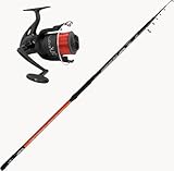 Canna Pesca SurfCasting Mulinello filo Surf Kit Mare orata ombrina spigola mt. 4,20