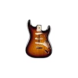 Fender™ Pezzo di ricambio per chitarra Classic Series 60 s Stratocaster® SSS Alder (Erle), con fori per montaggio del ponte e finitura sunburst da 3 tonalità