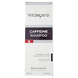 Vitalcare | Swiss - Shampoo Caffeina, Rinforzante ed Energizzante, Rafforza il Capello e Previene la Caduta, Con Vitamina PP e Pantenolo D, 250 ml