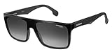 Carrera 5039/S 9O 807 Occhiali da Sole, Nero (Black/Dark Grey SF), 58 Unisex-Adulto