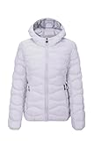 TONY BACKER giacca giubbotto imbottito outdoor donna 100 grammi con cappuccio Regular Fit (XXL, GRIGIO)