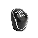 1neiSmartech Pomello Leva Cambio Manuale 6 Marce e Retromarcia Compatibile con Ford C Max Focus Kuga con Impugnatura in Materiale Similpelle e Rifiniture Cromate