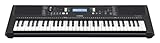 YAMAHA PSR-E373 RML - Tastiera digitale per principianti con 61 tasti sensibili al tocco, voucher per 2 lezioni online della YAMAHA Music School, colore nero