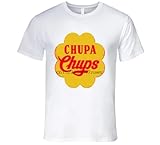 AOLESHI chupa-chups-lollipop-90s-best-candy-T-Shirt White XXL