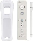 Wii Remote Controller, Wireless Controller for Nintendo Wii, Wii U Video Game Gamepads, Replaceable Remote Game Controller with Silicone Case and Wrist Strap (White)