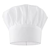 Yolev Cappello da Cuoco Cappello da Chef Uomo Cucinare Articoli Divisa Cuoco Uomo per Feste da Forno Cucina per la Casa Ristorante Scolastico
