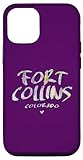 Custodia per iPhone 15 Fort Collins Colorado - Logo acquerello di Fort Collins CO
