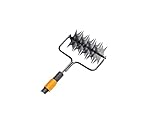 Fiskars Arieggiatore a stella, Testa di attrezzo, Larghezza: 17 cm, Acciaio, Nero/Arancione, QuikFit, 1000689