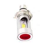 Baceyong H4 LED Moto Fari, Led Moto Fari H4 Hi/Lo Angel Eyes 12V