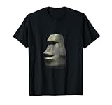 Moai Head Moyai Funny Stone Meme Maglietta