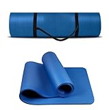 G5 HT SPORT Tappetino Per Yoga con maniglia di trasporto | 172x61Cm | Spessore 1.2 Cm | Tappeto Ginnastica Materassino fitness (BLU)