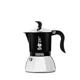 Bialetti Fiammetta Induction Caffettiera, Aluminium, Steel, Nero, 4 Tazze