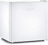 SEVERIN GB 8882 Mini congelatore 32 L da 148 kWh, Congelatore piccolo particolarmente silenzioso con classe energetica E, Freezer piccolo con porta reversibile, Bianco