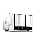 TERRAMASTER D5-300 Type C 5-bay Box Raid Externo USB3.0 (5Gbps) Supporto Raid 5 Disco Rigido Esterno Raid Storage Alloggiamento (Senza Disco)