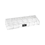 Isaac Jacobs acrilico trasparente 12-compartment nail polish Holder