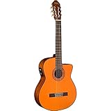 washburn c5ce-a chitarra elettroacustica a spalla mancante, serie classica