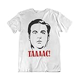 WALLSHIRT T-Shirt Unisex Renato Taaaac Cult, Bianco, L