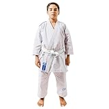 Starpro Tuta Kimono Karate in Cotone Bianco. Uniforme Professionale in Tessuto da Allenamento, Arti Marziali, MMA, Karate, Taekwondo - Uomini, Donne e Bambini - 110-190 cm - Cintura Bianca Gratuita