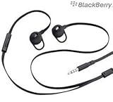 Blakberry HDW-49299-001 - Cuffie auricolari Stere in Ear per Blackberry Curve 9360, Curve 9380, Pearl 3G, Storm, Storm2, Torch 9800, Torch 9810, Torch 9860, colore: nero