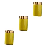 MAGICLULU 3 Pz contenitori metallici tè mini contenitori in lega farina zucchero andare pietre contenitori sigillati barattolo di caffè sigillato regalo contenitore può coperchio viaggiare