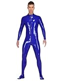 Latex catsuit natural latex jacket men s tight fitting jumpsuit shorts