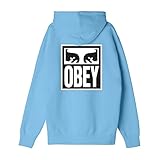 Obey Eyes Icon 2 Felpa con cappuccio da uomo, blu cielo, M