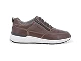 Melluso Scarpe Casual Uomo con Stringhe e Zip Tomaia Pelle 43 / Marrone