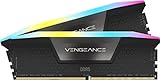 CORSAIR VENGEANCE RGB DDR5 32GB (2x16GB) DDR5 6000MHz CL30 AMD EXPO Intel XMP iCUE Memoria Compatibile per Computer - Grigio (CMH32GX5M2B6000Z30K)