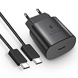 Caricatore Samsung USB C Rapido 25W with Cavo Caricabatterie Cable Type C Compatible per Samsung Galaxy S22 Plus/S22 /S22 ULTRA/S21/S21 FE 5G/S21 Plus/S20/S20 FE/Note 20