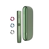 IQOS ILUMA Moss Green con Ring Set Grounded - IQOS ILUMA, il riscaldatore di tabacco con innovativa tecnologia a induzione con accessorio originale