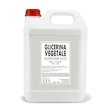 Glicerina Vegetale ALIMENTARE E422 5 Kg, Purezza Minima 99,8% PF Sterilizzata - Made in Italy