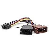 Sound-way Cavo Adattatore connettore Cablaggio ISO Compatibile con autoradio JVC/Kenwood 16 Pin 22x10 mm