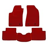 Set Tappetini realizzato per ALFA ROMEO GT JUNIOR ped.alta anno dal 1969 al 1975 in Moquette lavabile Made in Italy col ROSSO