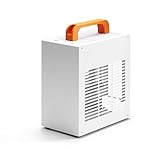 SGPC Itx Mini Case - K39 (acciaio), alimentatore 1U, include riser GPU PCIE, 2 maniglie possono essere installati, pannello ventilato - 2 pannelli laterali in acciaio e 1 acrilico / 5L SFF