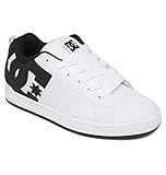 DC Shoes Corte Graffik, Scarpe da skateboard, Uomo, White Black Black, 44 EU