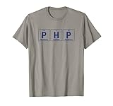 Programmatore PHP - Blue Periodic Table Elements Design Maglietta