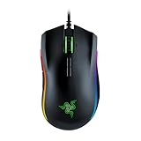 Razer Mamba Elite Gaming Mouse Cablato con Zone Luminose Razer Chroma Estese, Sensore Ottico 5G, Tasti del Mouse Meccanici, 9 Pulsanti Programmabili, Nero