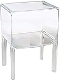 Kartell Small Ghost Buster Comodino, PMMA, Cristallo, H 57 cm